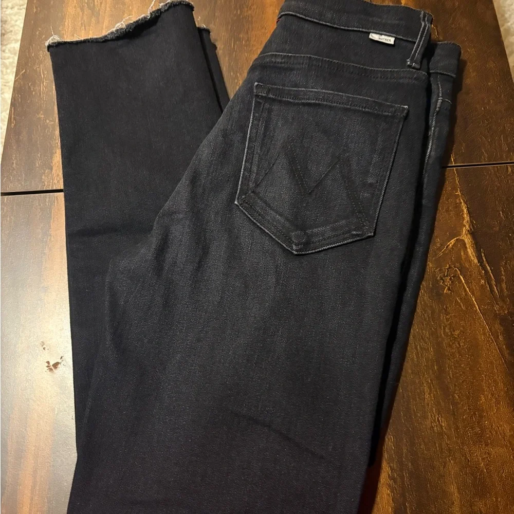 MOTHER High Rise Black Jeans - Picture 5 of 12